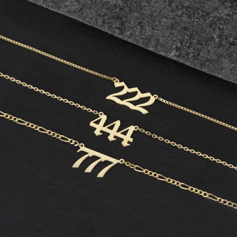 Kişiye Özel 925 Ayar Melek Rakamı Kolye