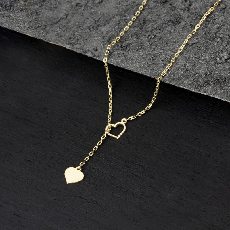 Kişiye Özel 925 Ayar Sarkan Kalp Kolye