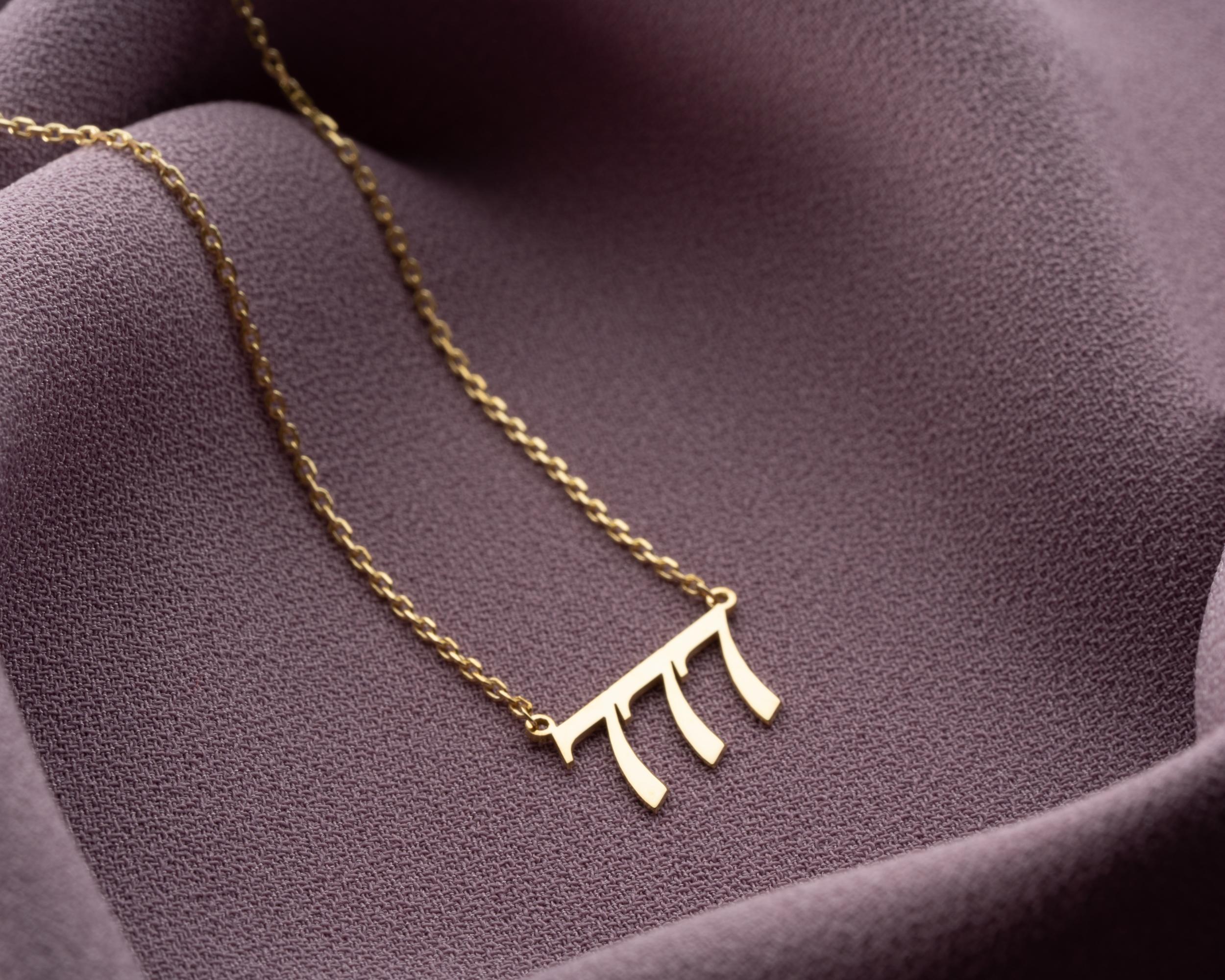 Kişiye Özel 925 Ayar Melek Rakamı Kolye