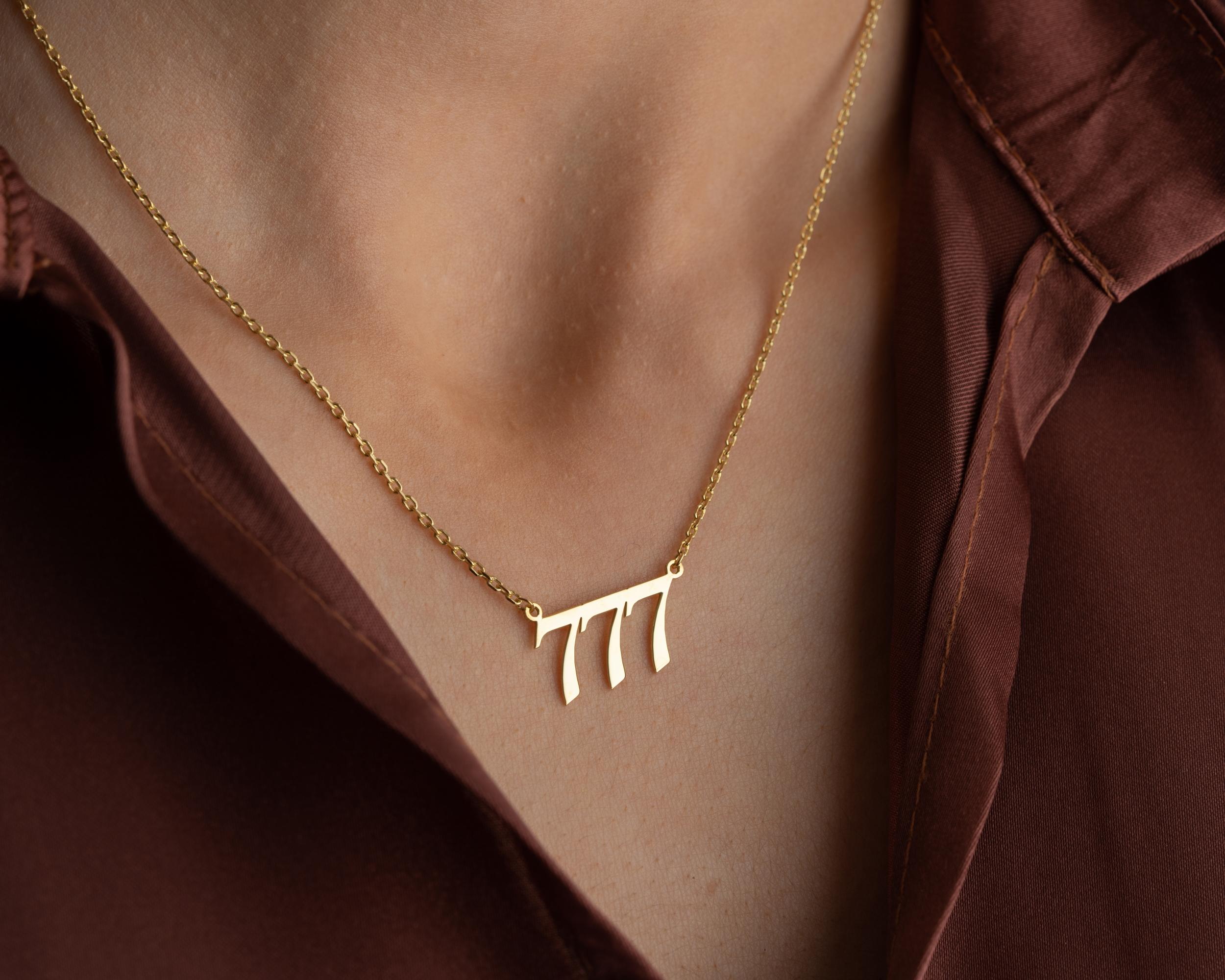 Kişiye Özel 925 Ayar Melek Rakamı Kolye