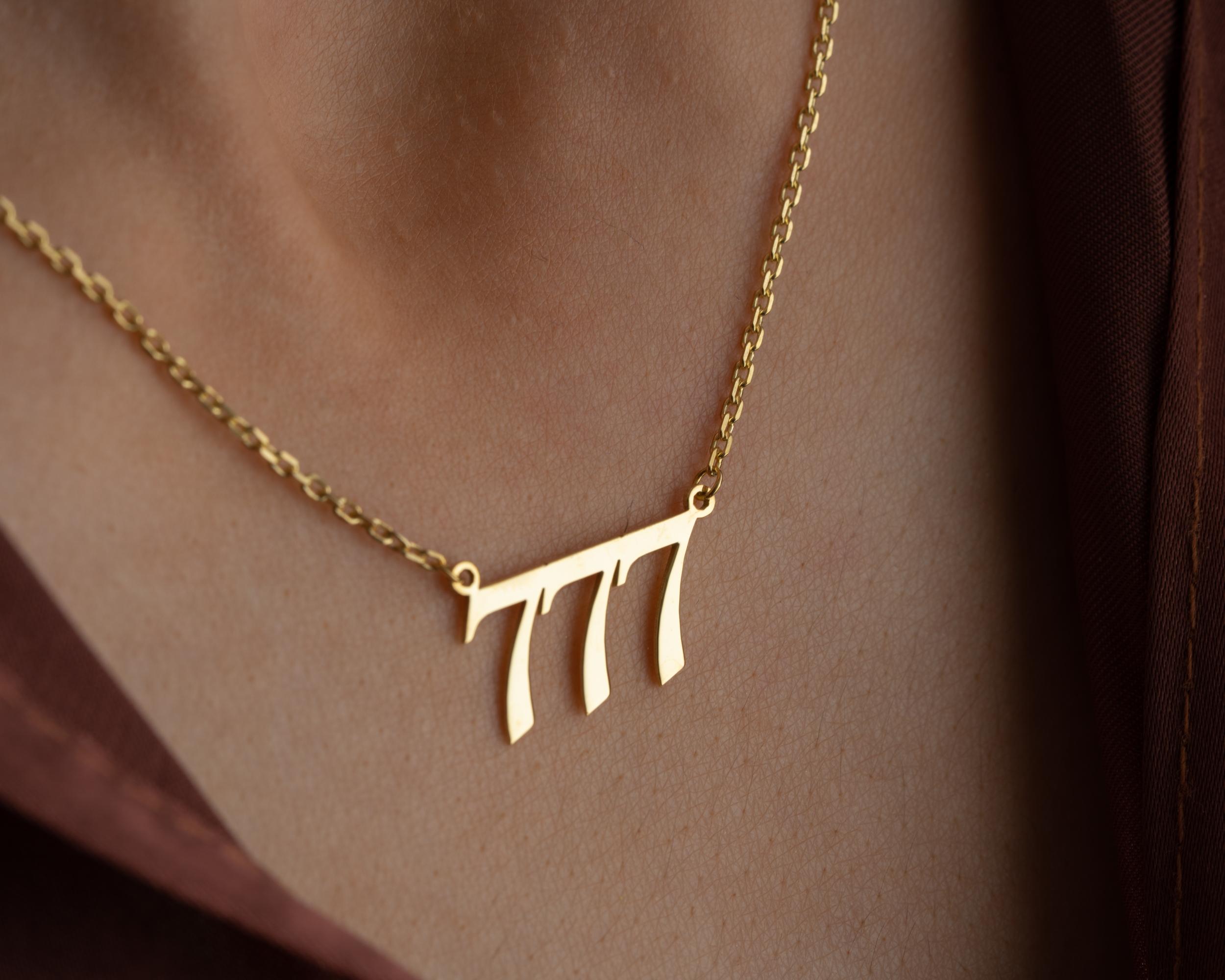 Kişiye Özel 925 Ayar Melek Rakamı Kolye