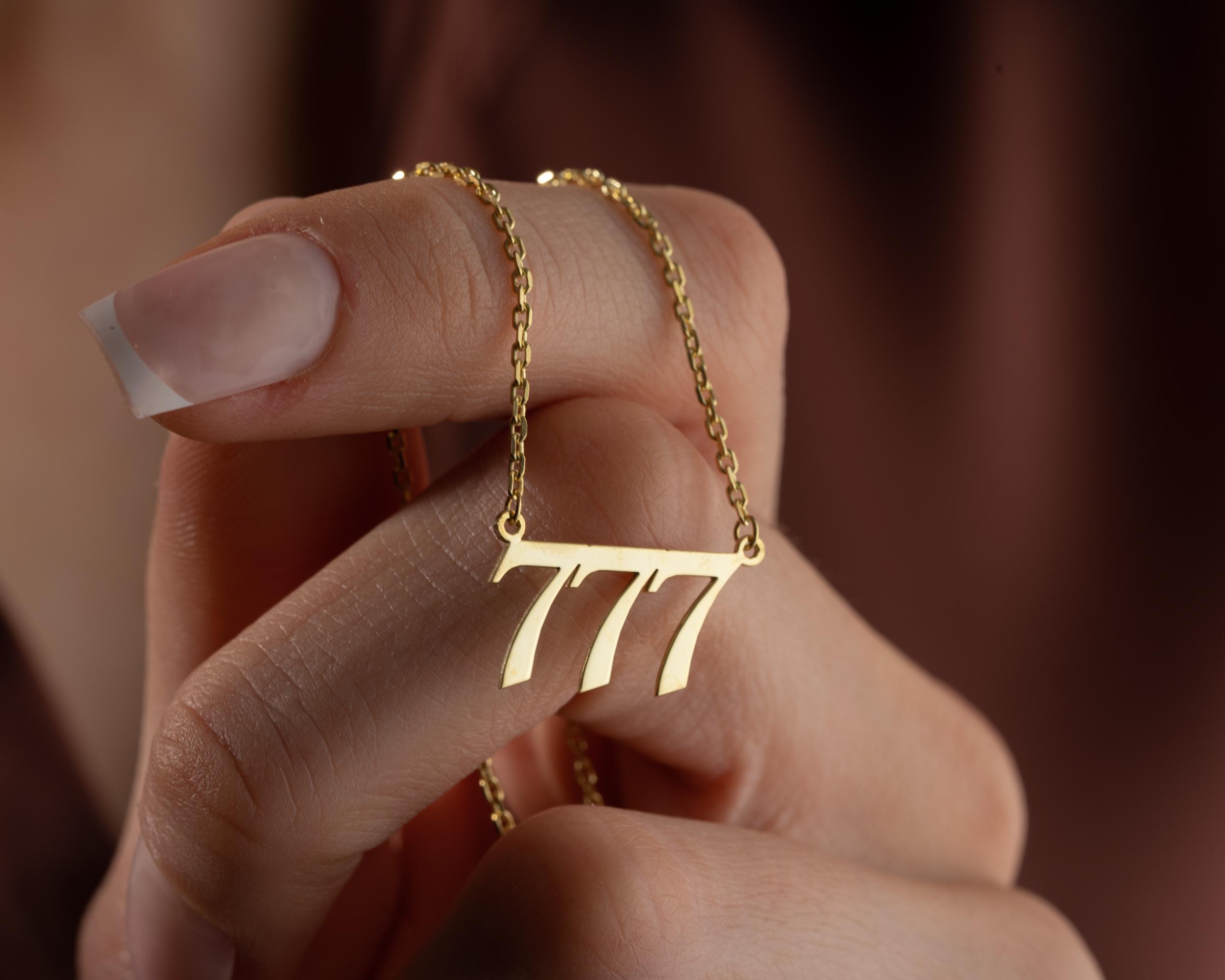 Kişiye Özel 925 Ayar Melek Rakamı Kolye